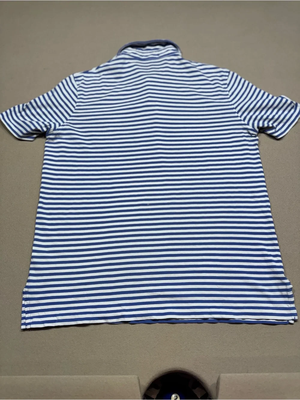 Polo Ralph Lauren Blue & White Striped Polo Shirt